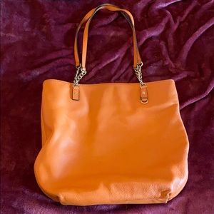 Michael Kors Orange Jet Set Chain Handbag Tote